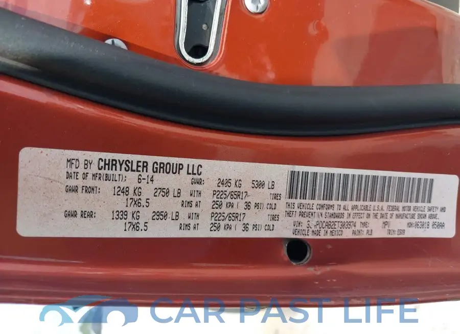 3C4PDCAB2ET303974# 9