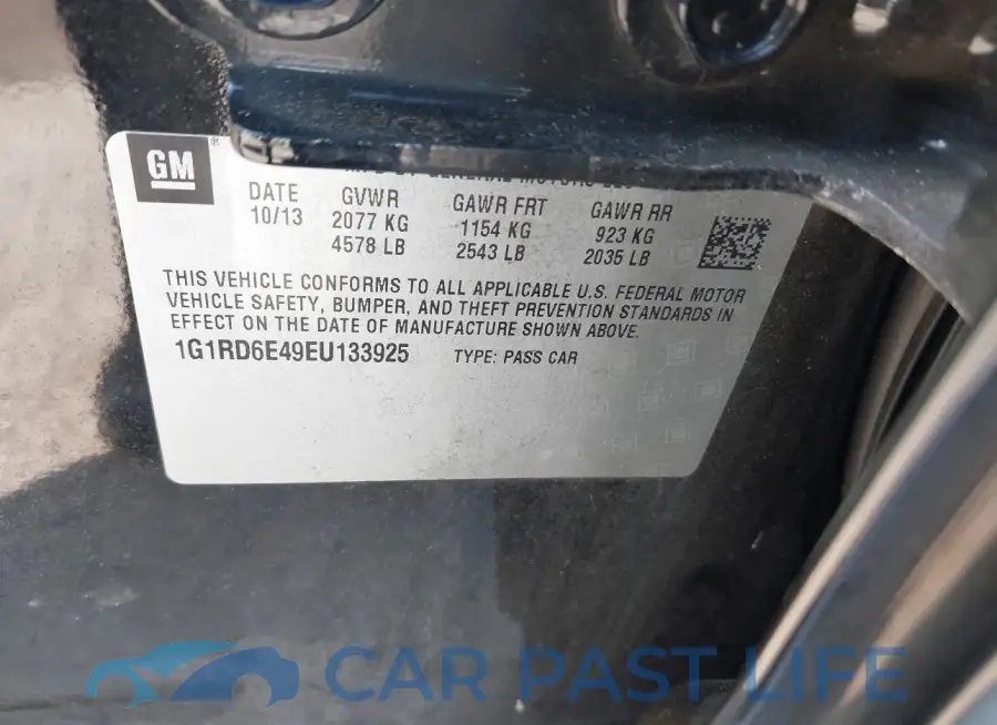 1G1RD6E49EU133925# 9