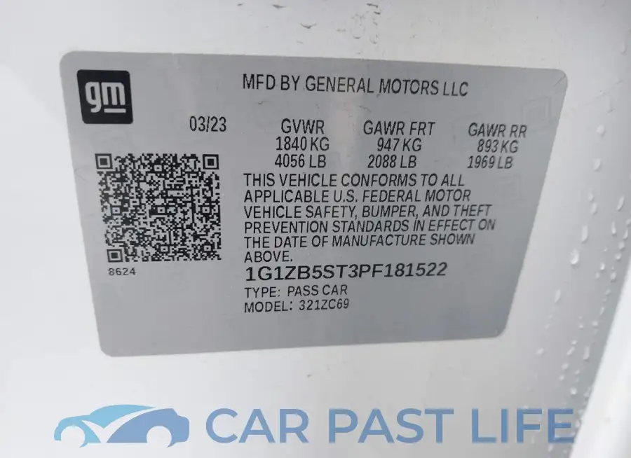 1G1ZB5ST3PF181522# 9