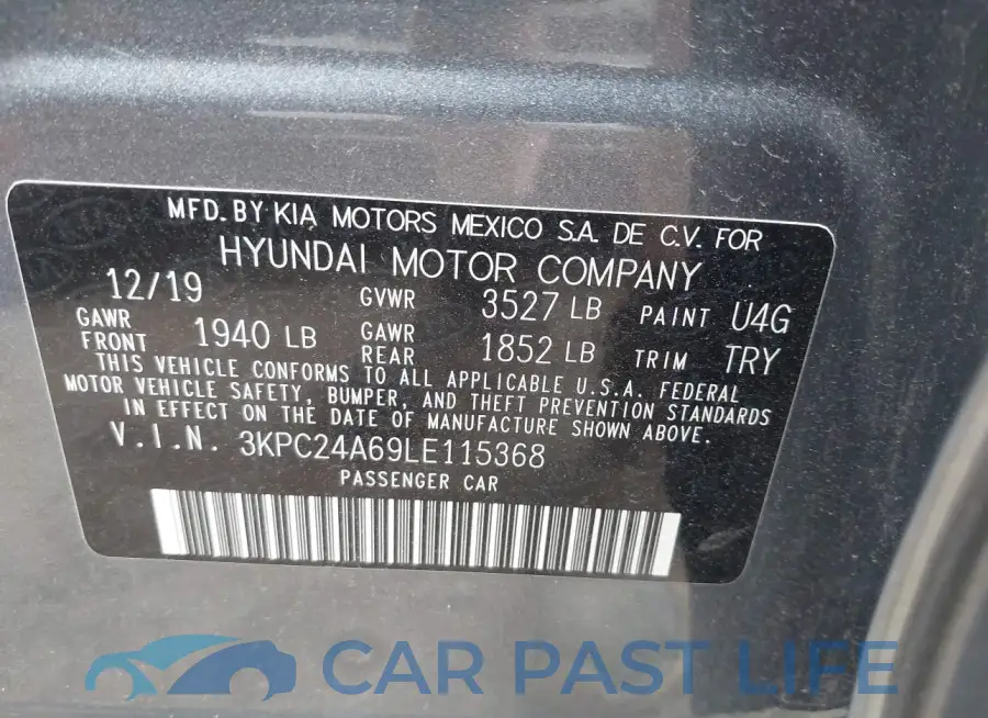 3KPC24A69LE115368# 9
