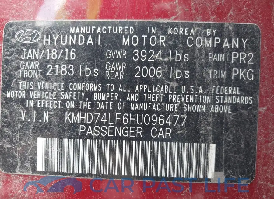 KMHD74LF6HU096477# 9