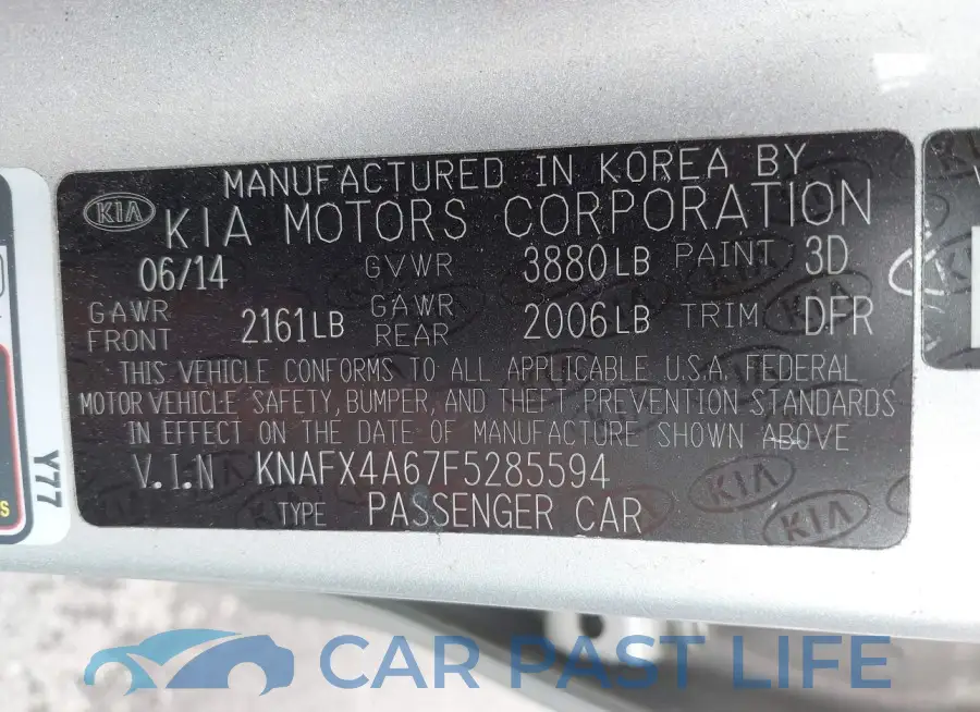 KNAFX4A67F5285594# 9