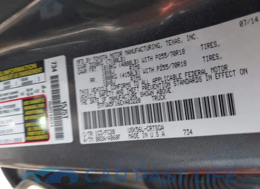 5TFUW5F16EX403220# 9