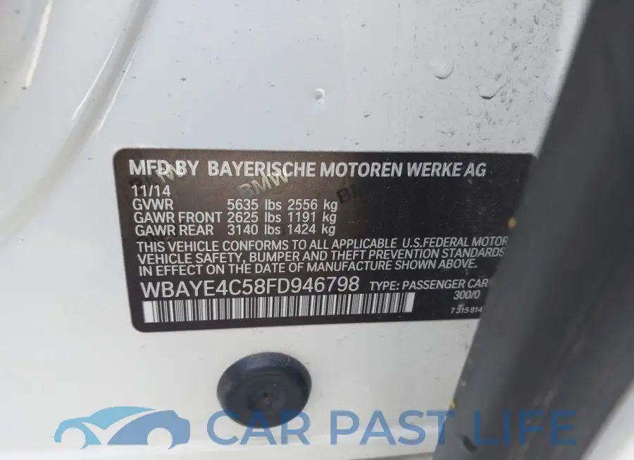 WBAYE4C58FD946798# 9