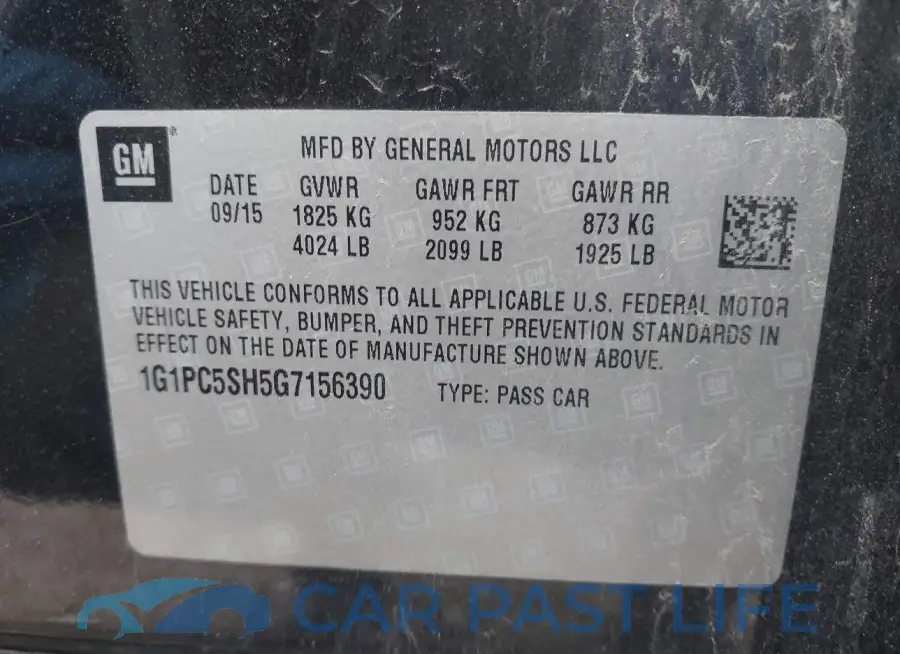 1G1PC5SH5G7156390# 9