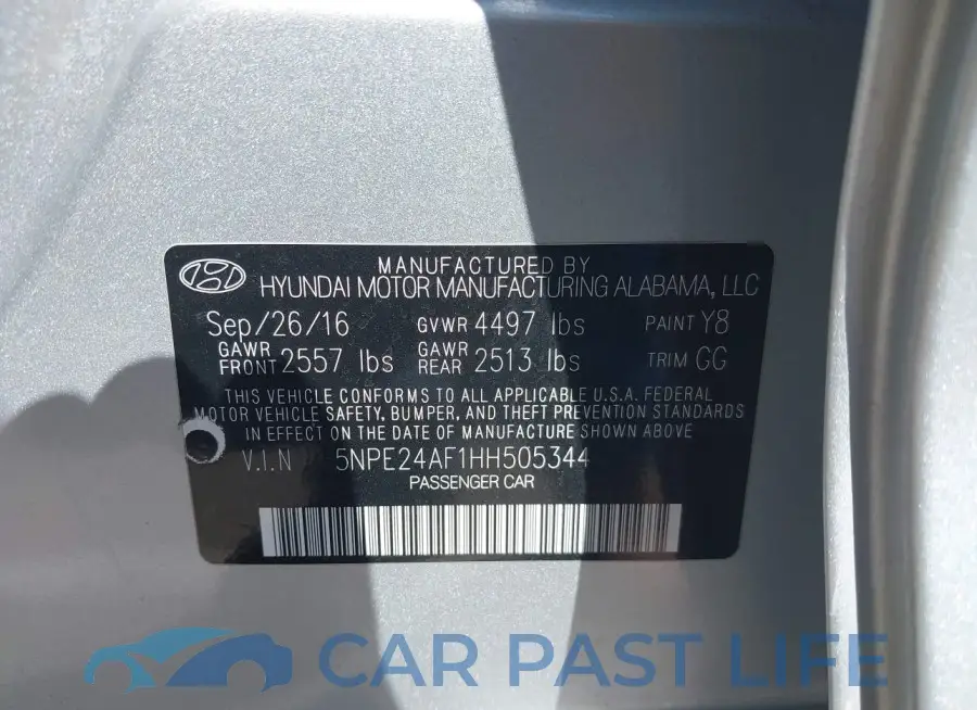 5NPE24AF1HH505344# 9
