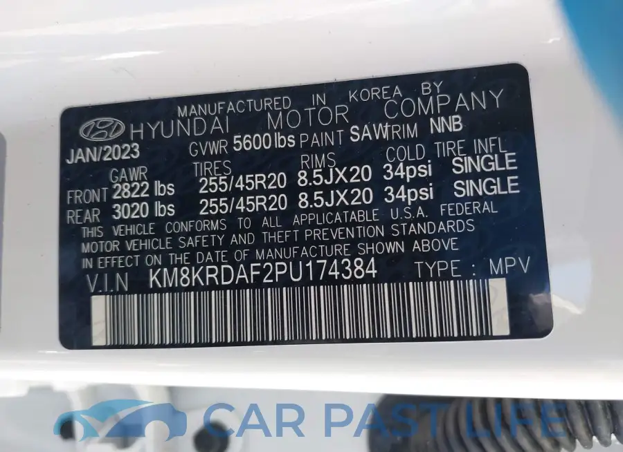 KM8KRDAF2PU174384# 9