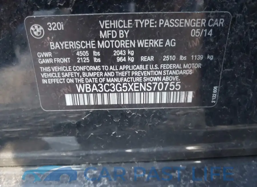 WBA3C3G5XENS70755# 9
