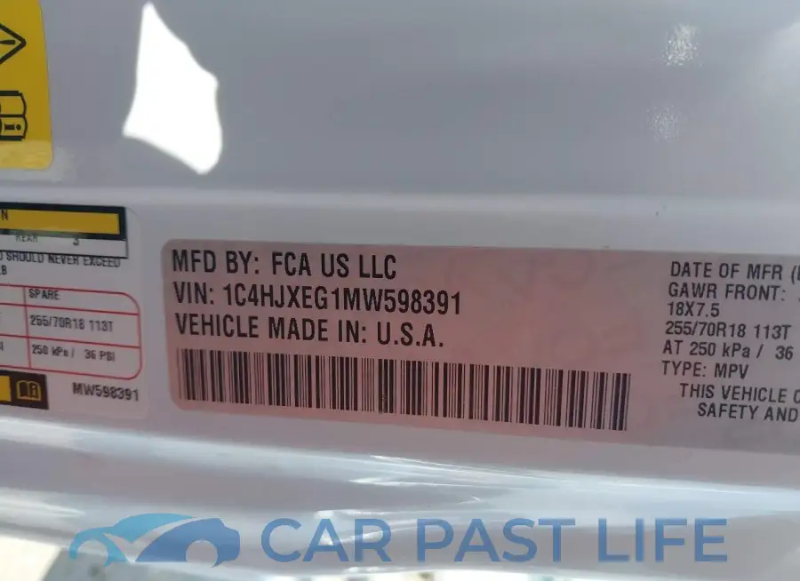 1C4HJXEG1MW598391# 9