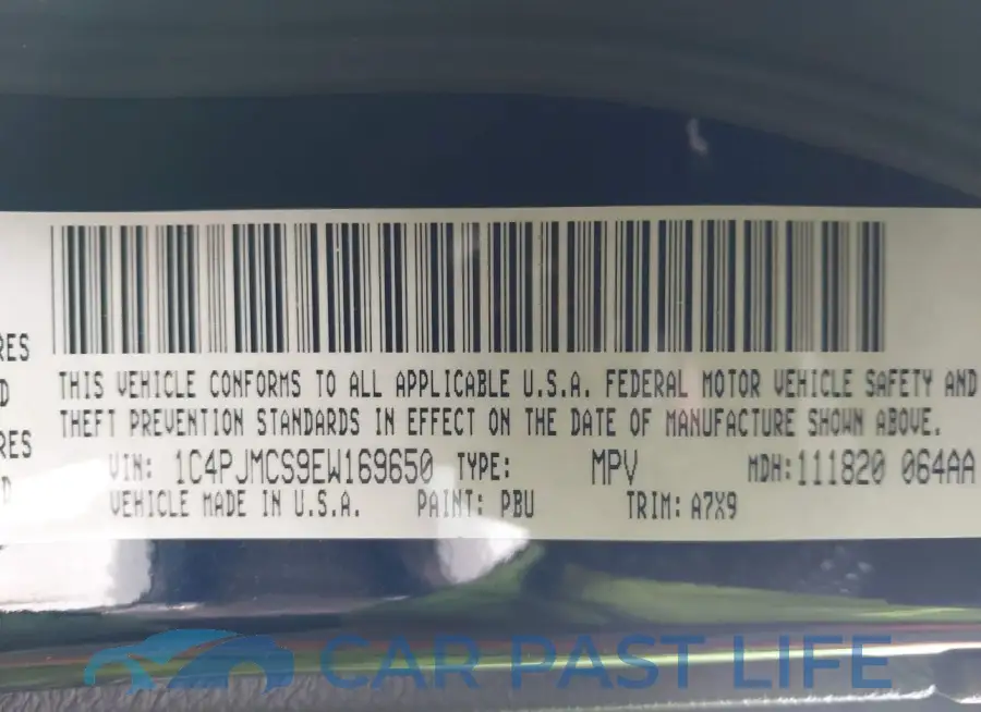 1C4PJMCS9EW169650# 9
