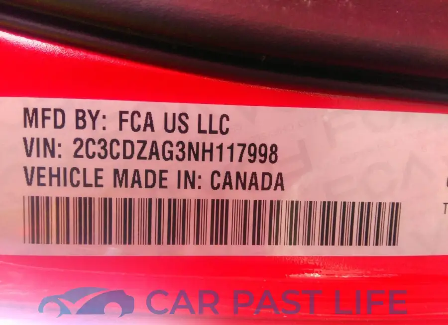 2C3CDZAG3NH117998# 9