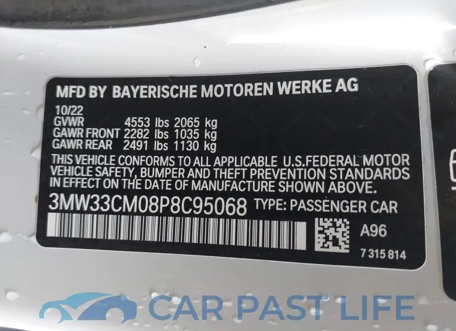 3MW33CM08P8C95068# 9