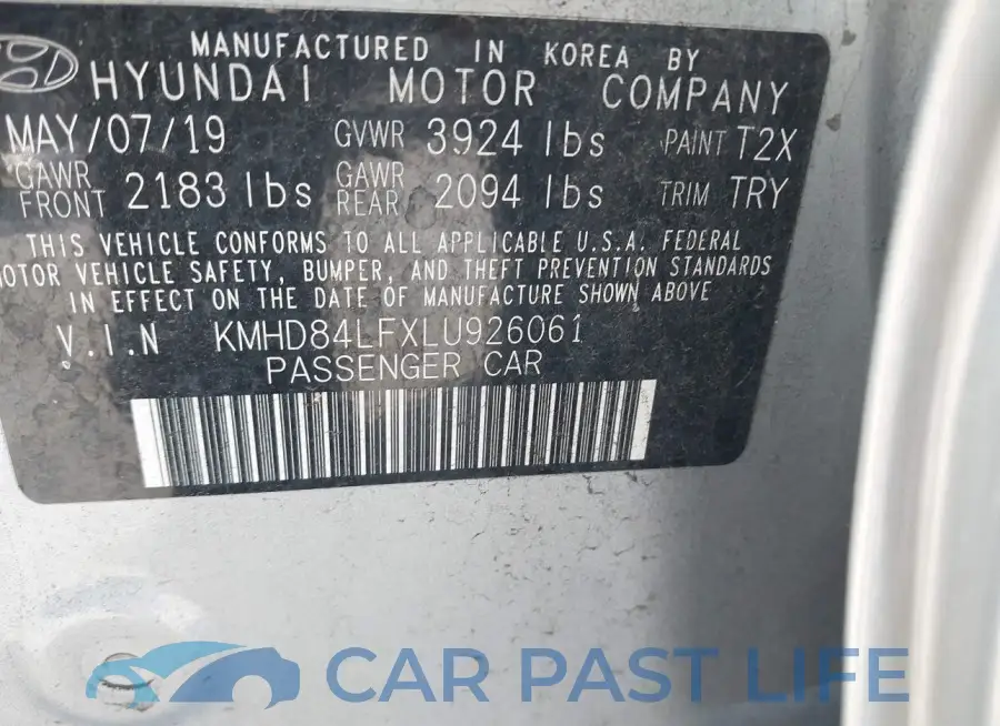 KMHD84LFXLU926061# 9