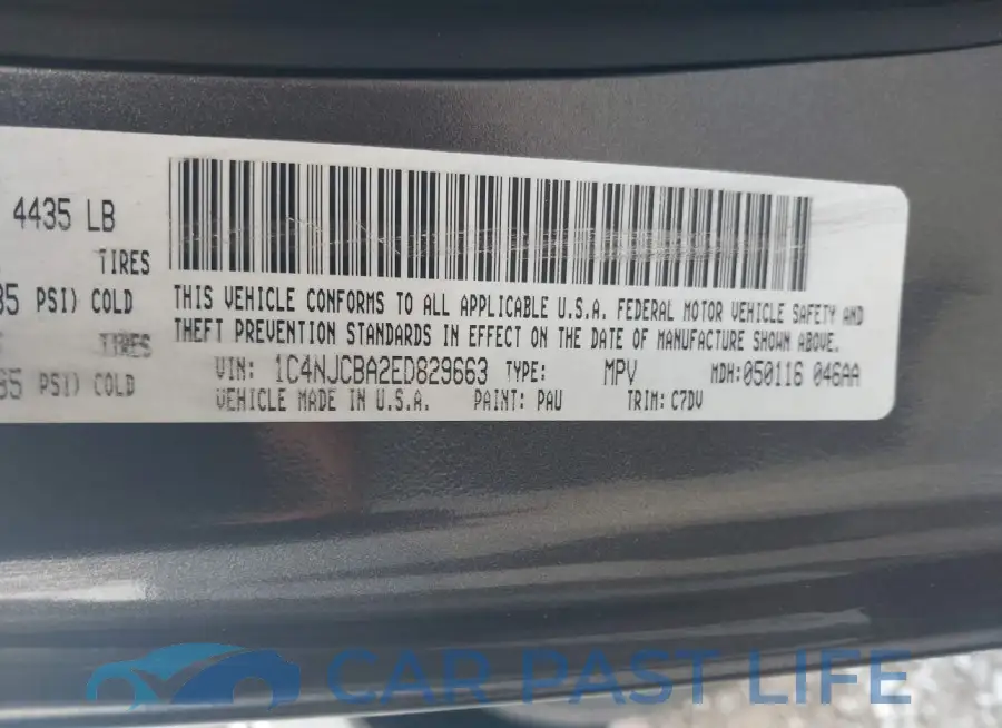 1C4NJCBA2ED829663# 9