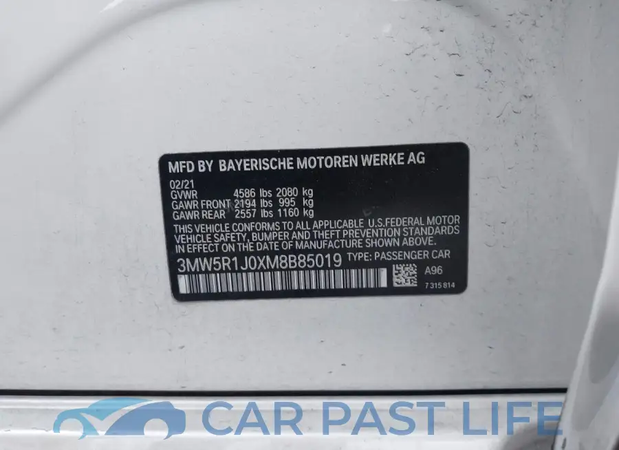 3MW5R1J0XM8B85019# 9