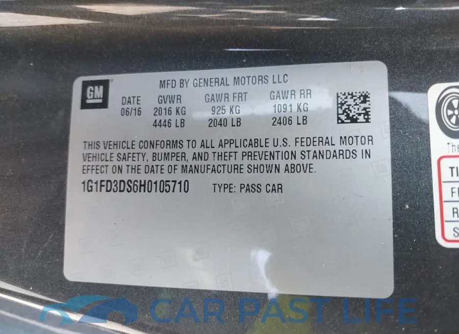 1G1FD3DS6H0105710# 9