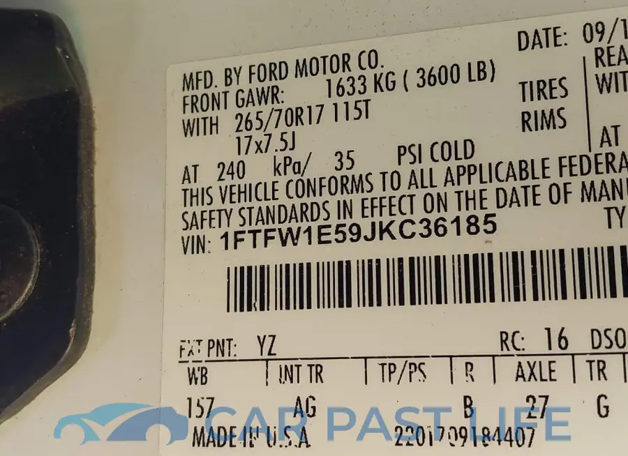 1FTFW1E59JKC36185# 9