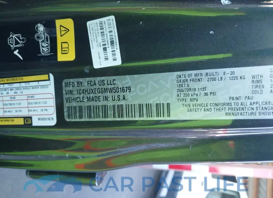 1C4HJXEG0MW501679# 9