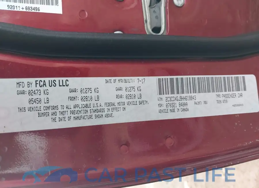 2C3CDXGJ9HH618843# 9