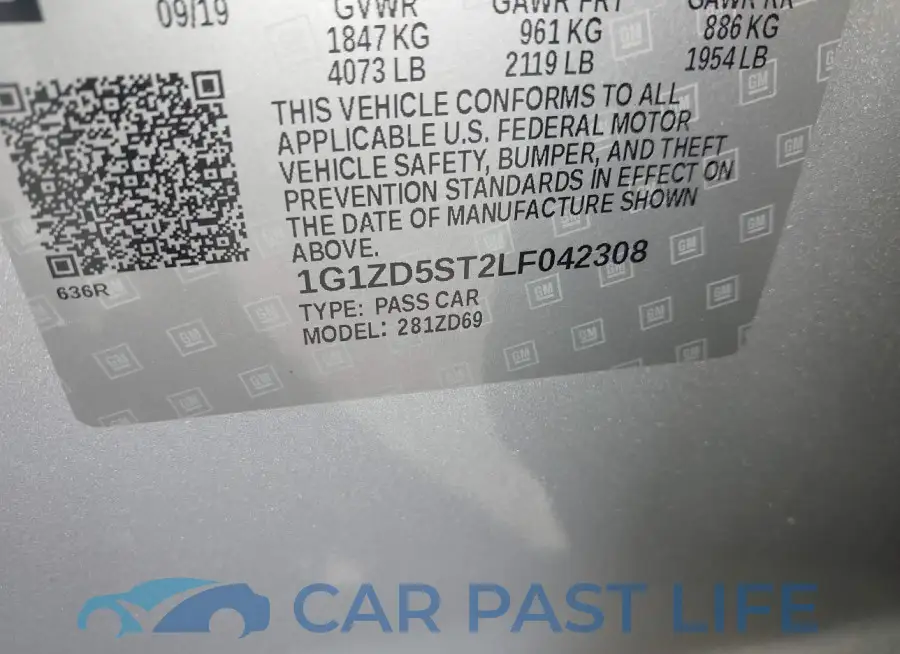 1G1ZD5ST2LF042308# 9