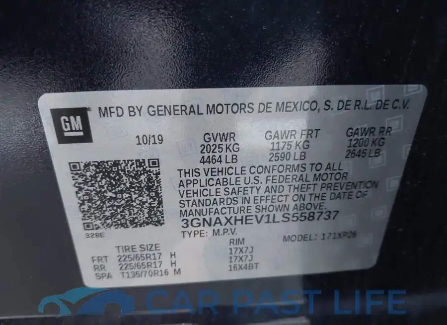 3GNAXHEV1LS558737# 9