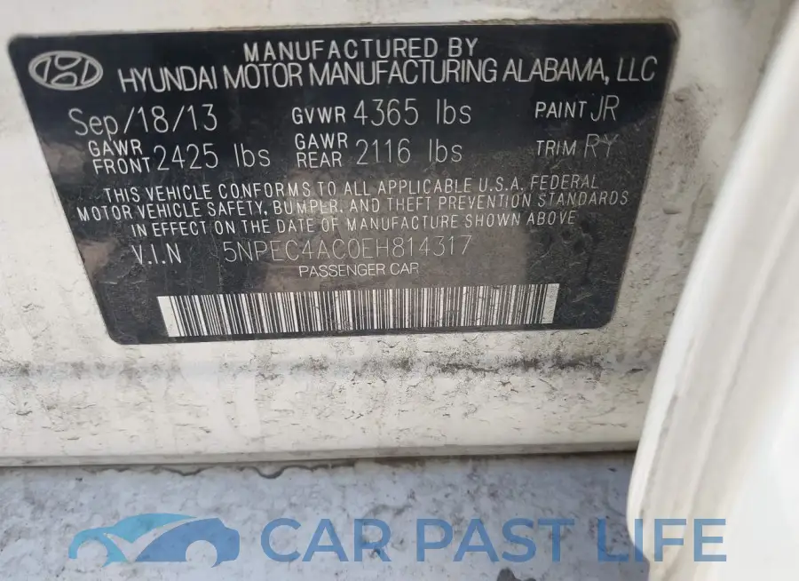 5NPEC4AC0EH814317# 9