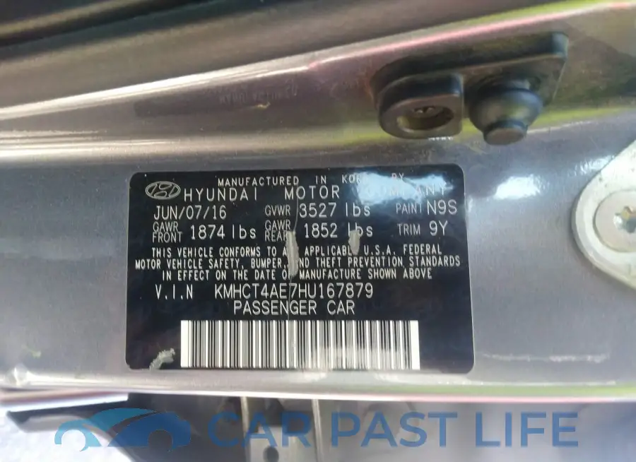 KMHCT4AE7HU167879# 9