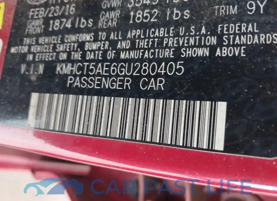 KMHCT5AE6GU280405# 9