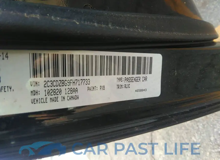 2C3CDZBG9FH717733# 9