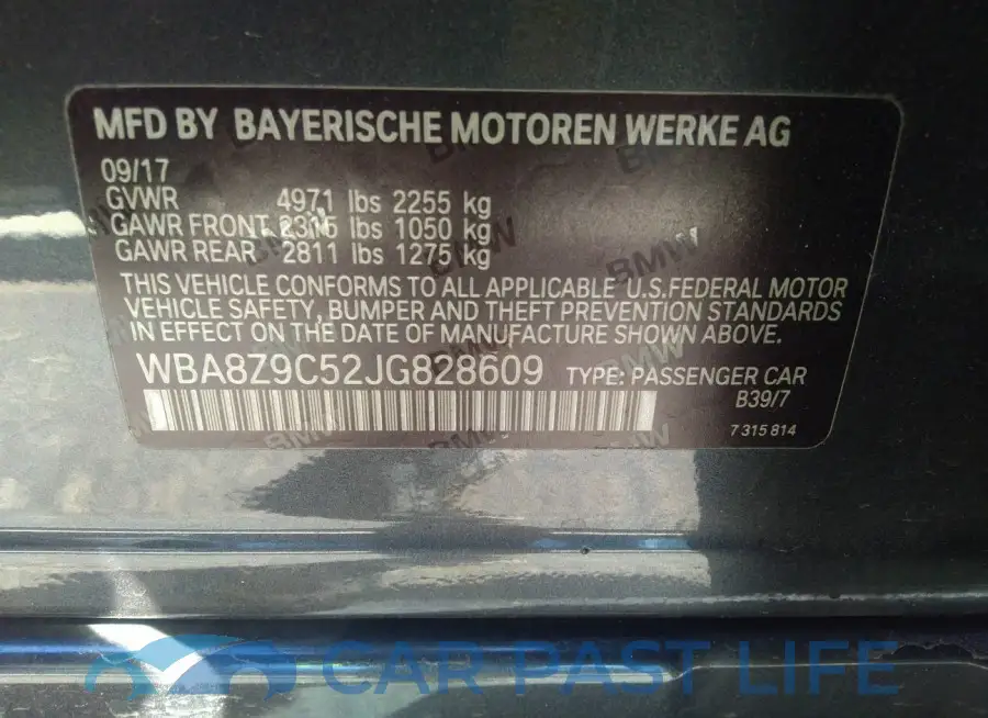 WBA8Z9C52JG828609# 9