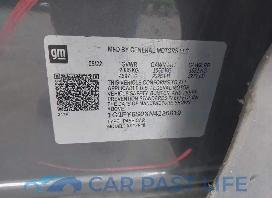 1G1FY6S0XN4126619# 9