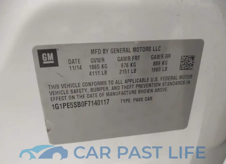 1G1PE5SB0F7140117# 9