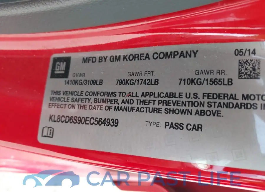 KL8CD6S90EC564939# 9