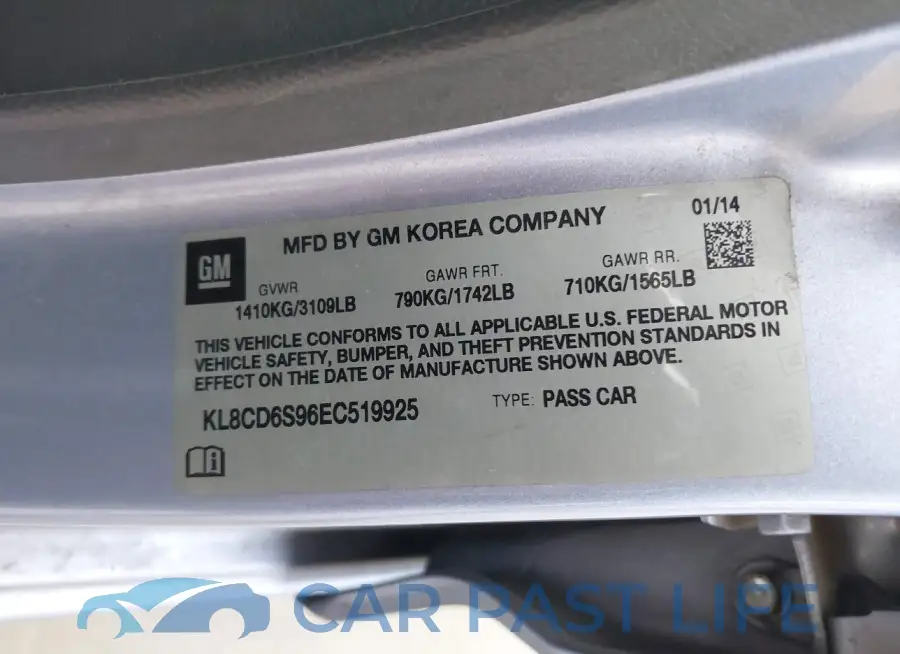 KL8CD6S96EC519925# 9