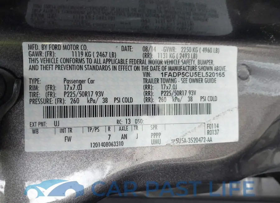 1FADP5CU5EL520165# 9
