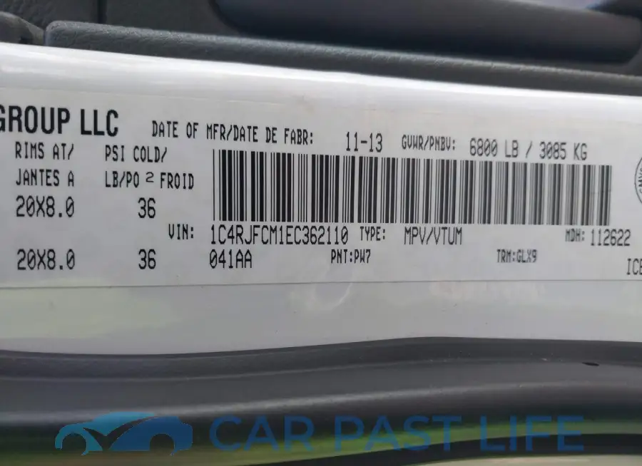 1C4RJFCM1EC362110# 9