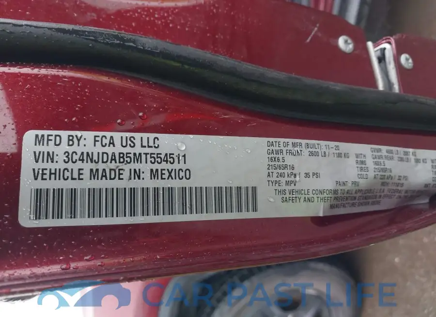 3C4NJDAB5MT554511# 9
