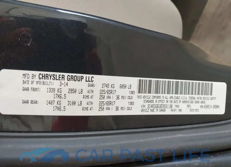 2C4RDGBG3ER331196# 9