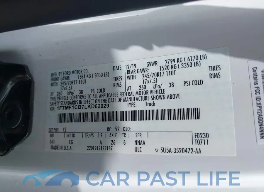 1FTMF1CB7LKD62029# 9