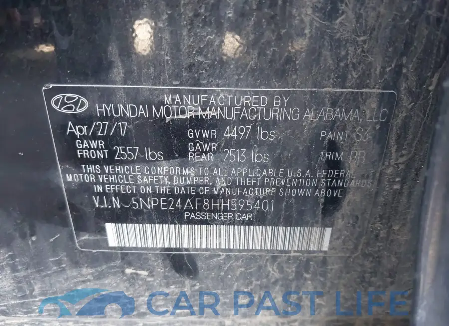 5NPE24AF8HH595401# 9