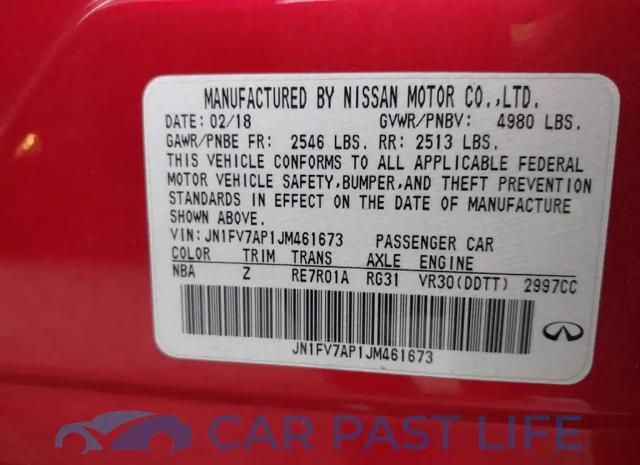 JN1FV7AP1JM461673# 9