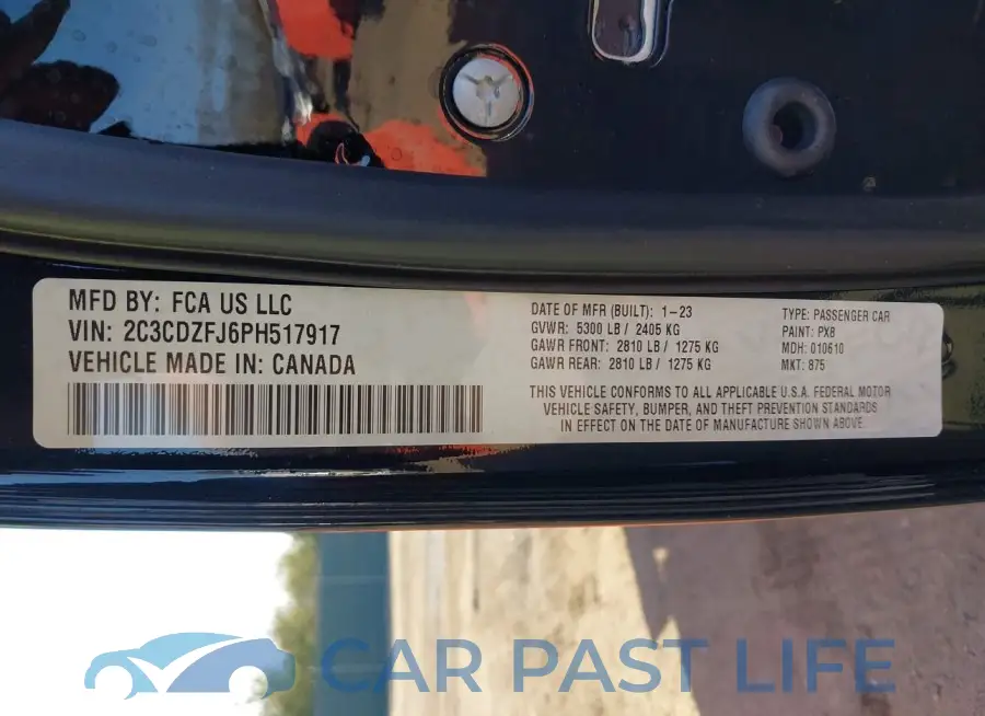 2C3CDZFJ6PH517917# 9