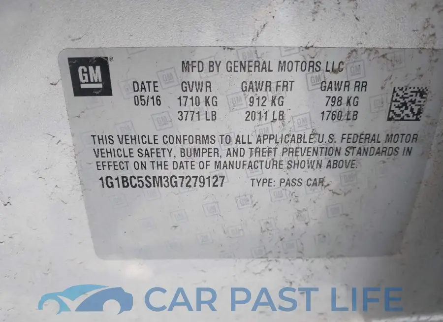 1G1BC5SM3G7279127# 9