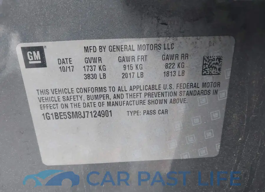 1G1BE5SM8J7124901# 9
