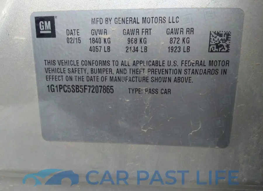 1G1PC5SB5F7207865# 9