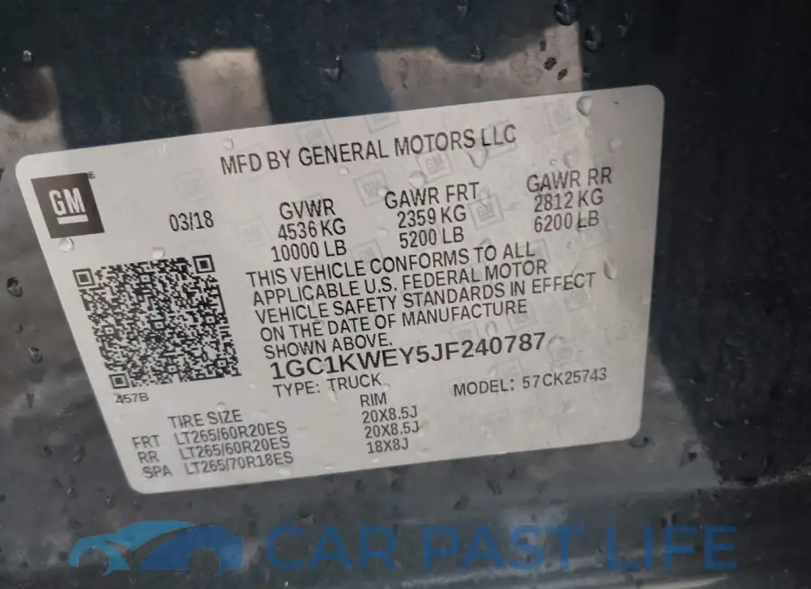 1GC1KWEY5JF240787# 9