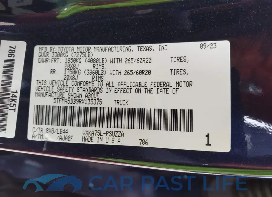 5TFMA5DB9RX135375# 9