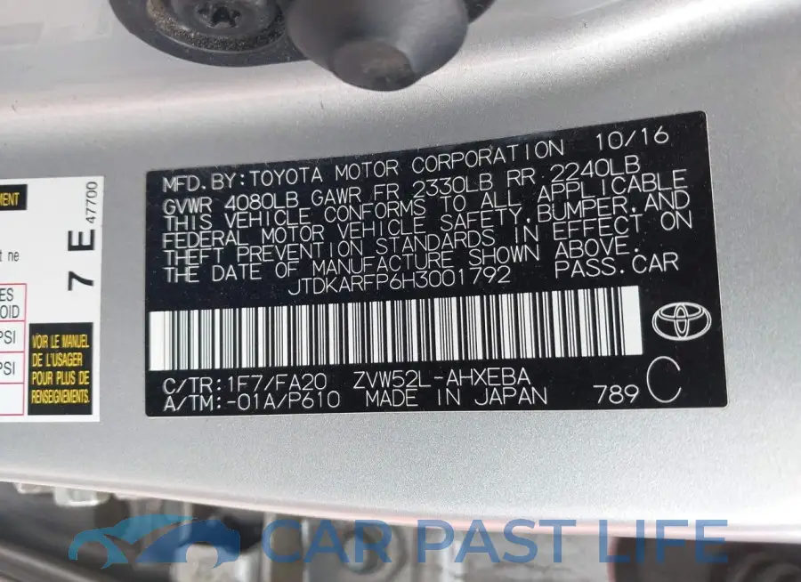 JTDKARFP6H3001792# 9