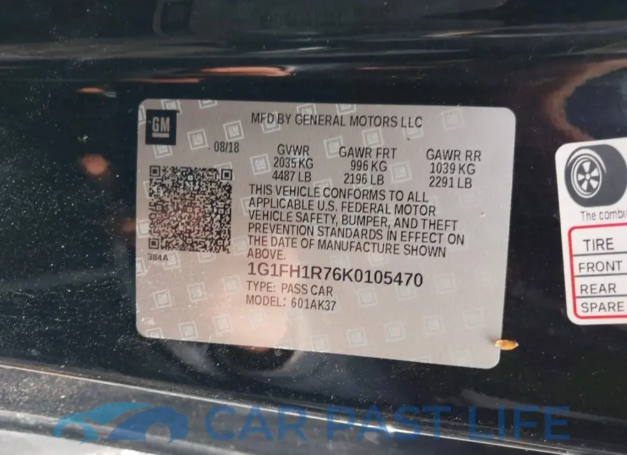 1G1FH1R76K0105470# 9
