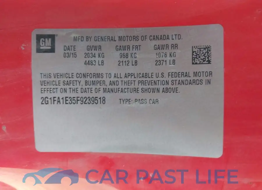 2G1FA1E35F9239518# 9